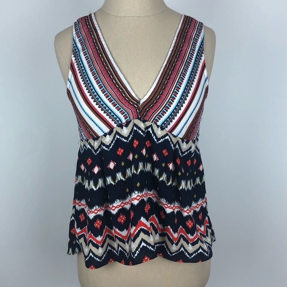 Jealous Tomato Aztec Printed Tank Top